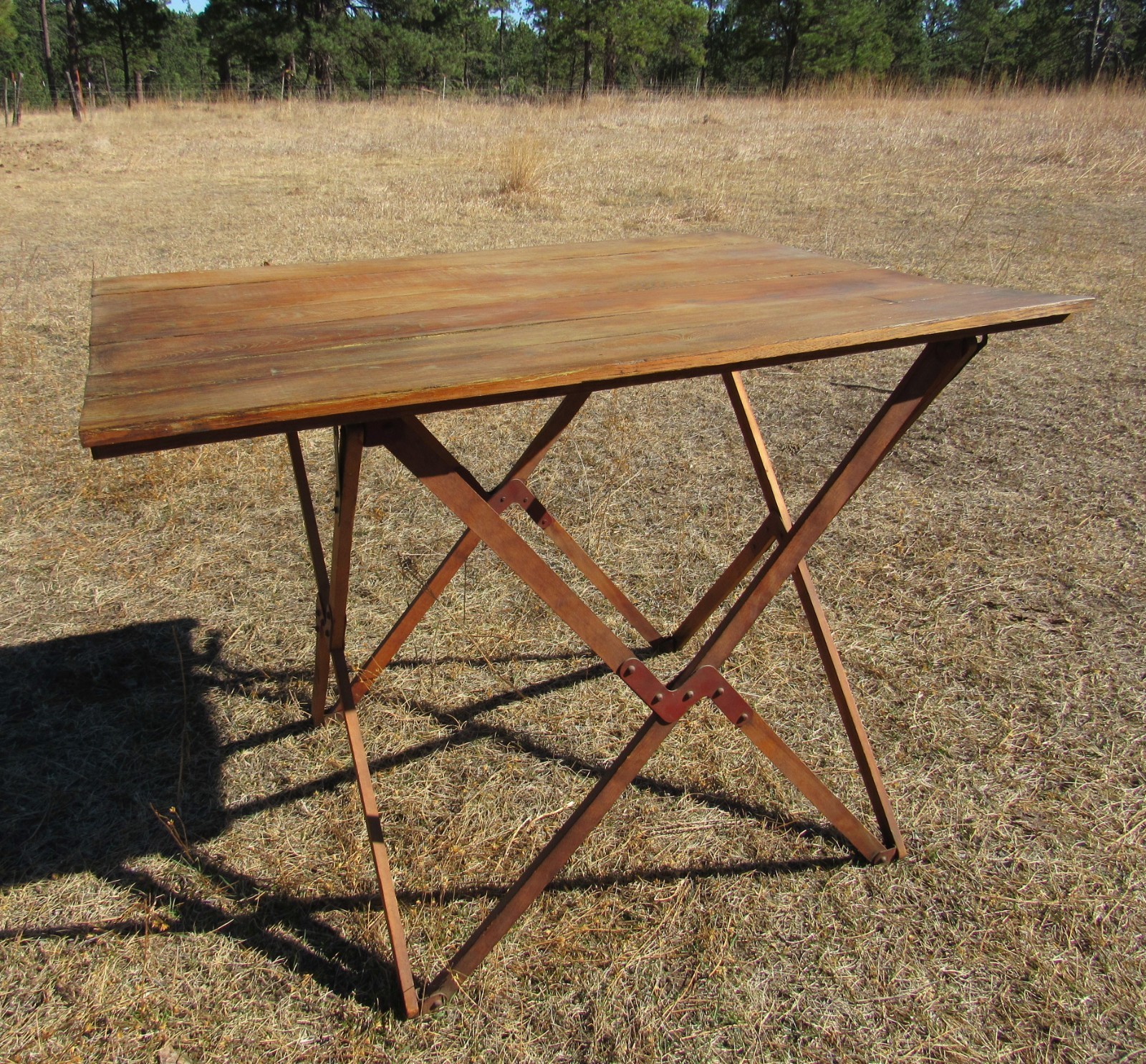 Civil War Original Officers Campaign Folding Mess Table 1860s