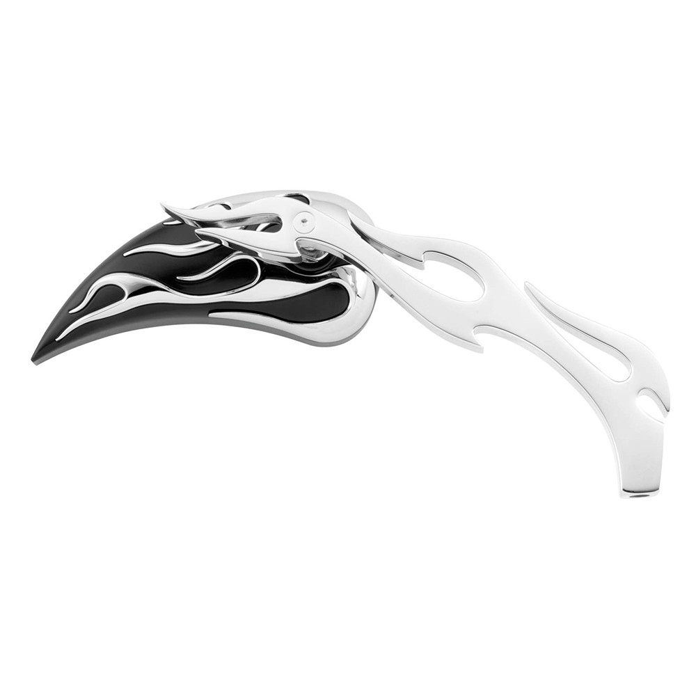 Bikers Choice Teardrop Flame Mirrors - 76885B4