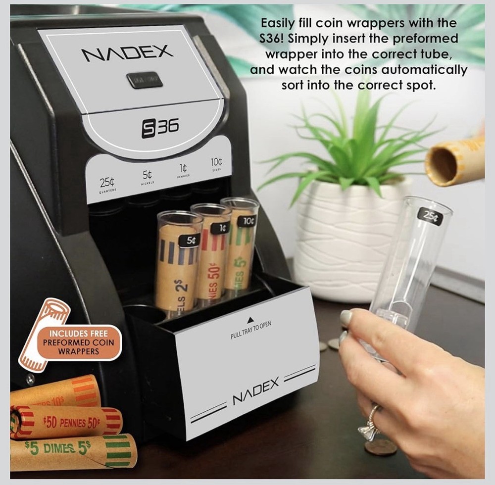 Nadex 36S Automatic Coin Sorter