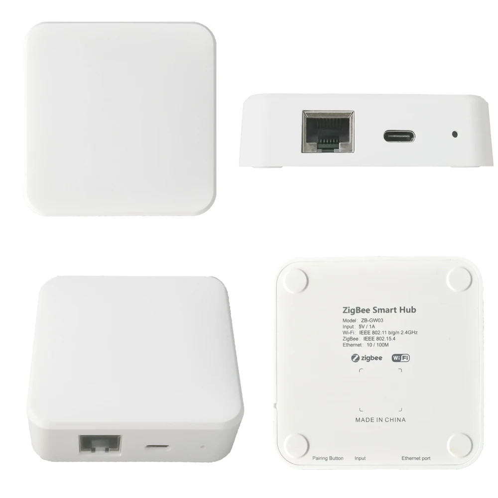 Zigbee 3.0 Smart Ethernet Bridge WIFI Gateway Hub ZigBee Products Can Be Flashed