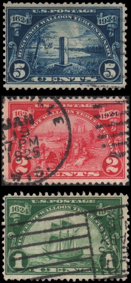 US #614-616 set Used