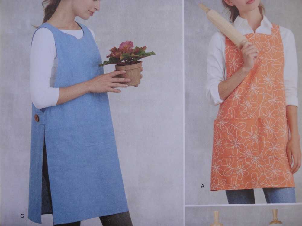 Simplicity 9409 Minimalistic Simple Aprons Pullover or Crossback Pattern 6-24