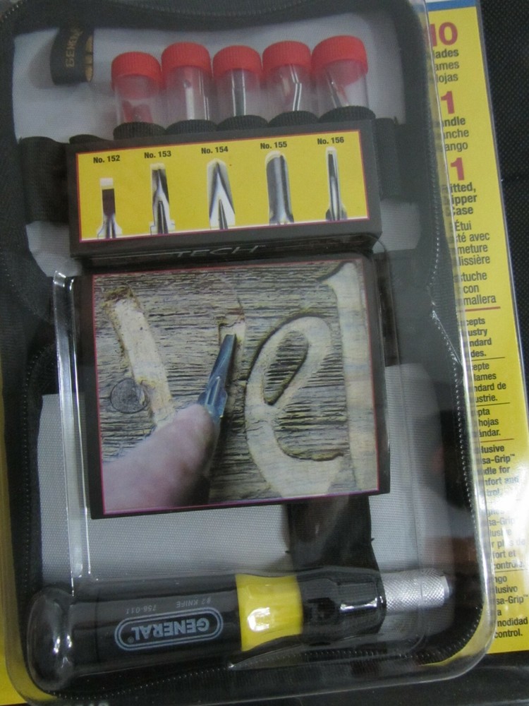 General Tools, Carving Knife And Blade Set, 10 Pc