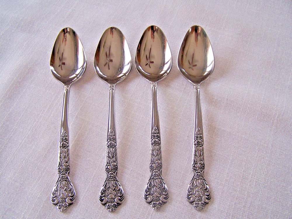 4pc VERSAILLES MSI Soup Spoons Japan Stainless Flatware Clean Shiny