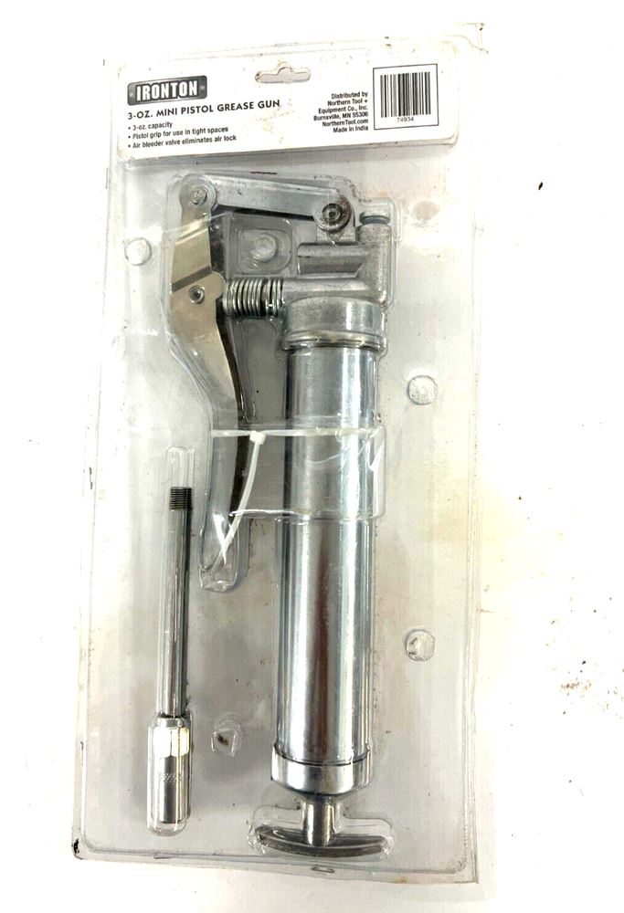 IRONTON MINI PISTOL GREASE GUN 3oz