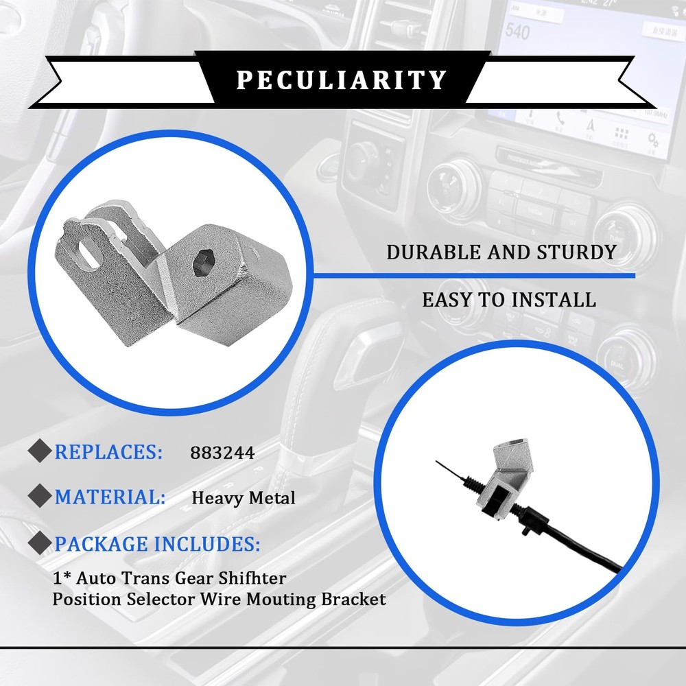 Shift Indicator Cable Bracket, 83244 Aluminum Automatic Transmission, Compati...