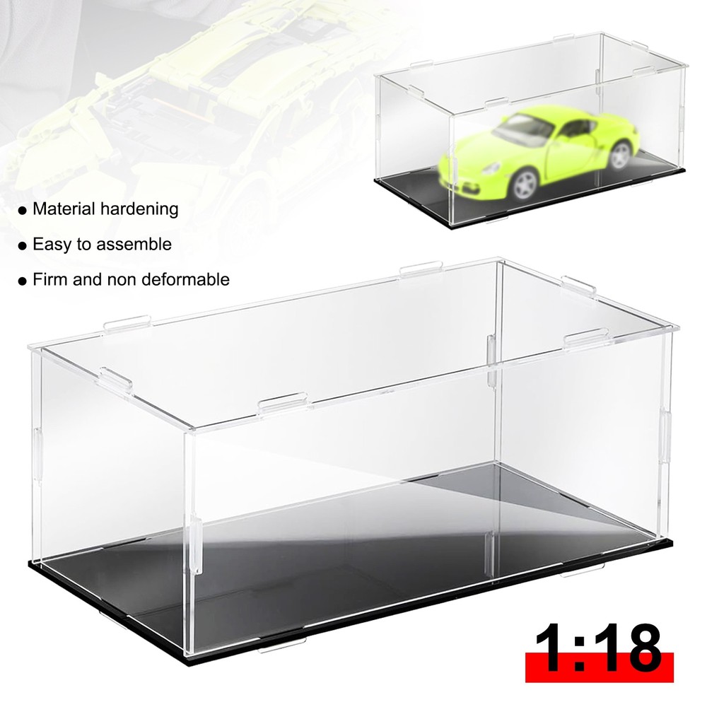 Acrylic Display Case 1: 18 Model Car Display Case Clear Storage Stand Box