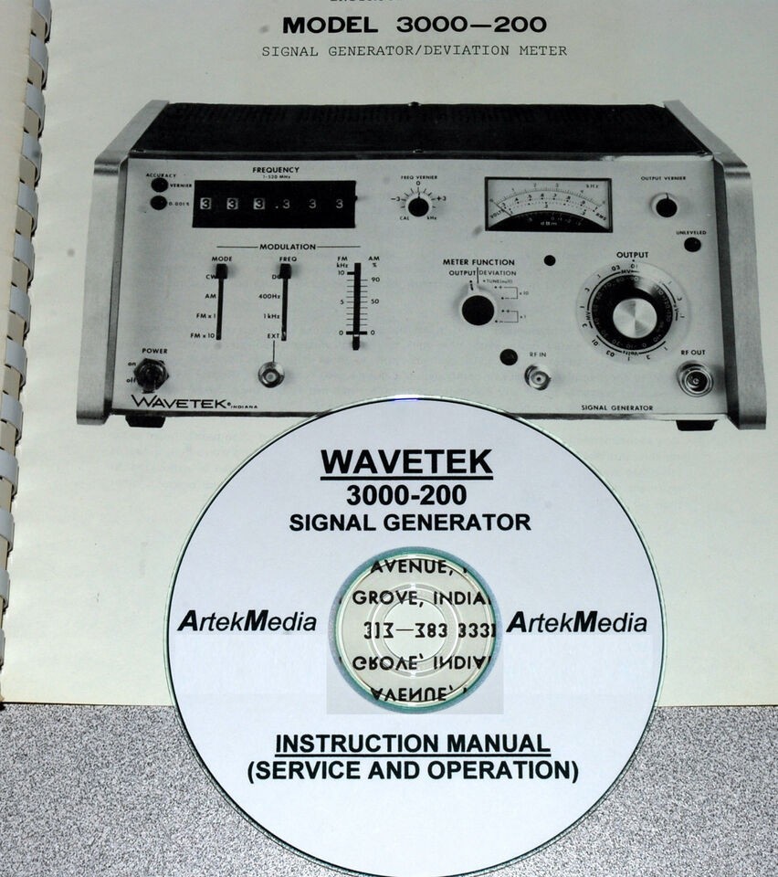 WAVETEK 3000-200 Service & Operating Manual (very good schematics)