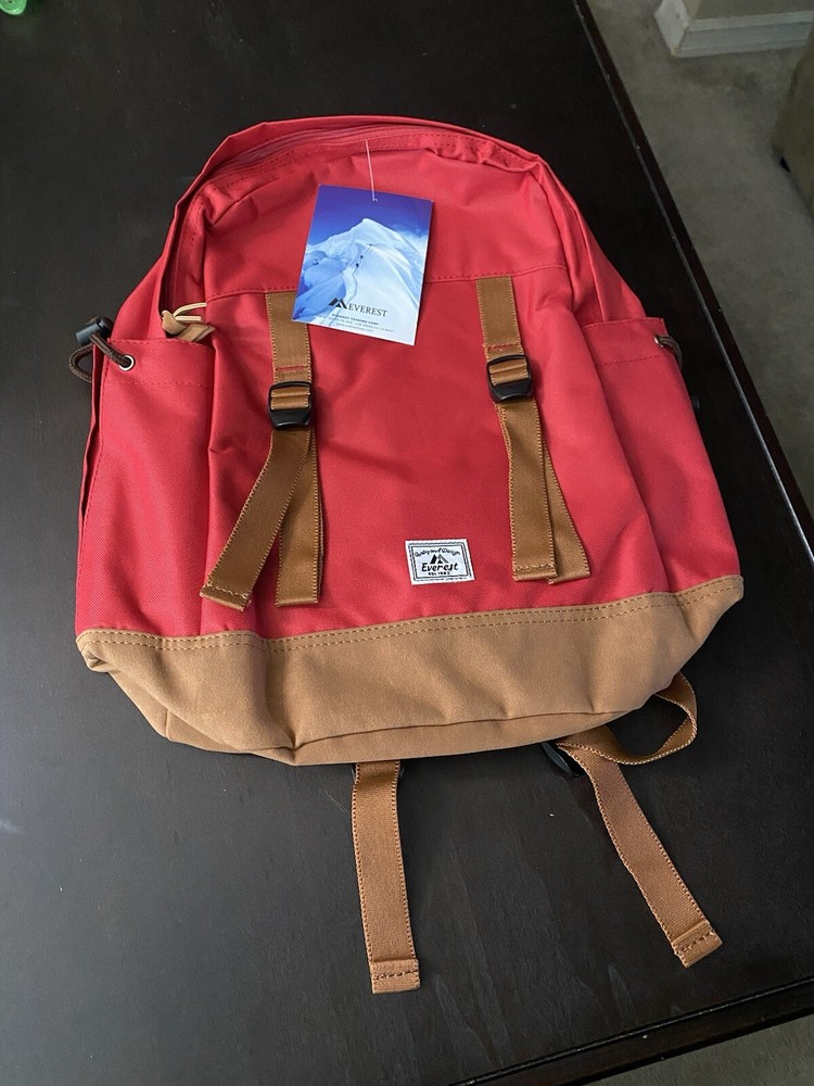 Everest Luggage School Backpack with Front and Side Pockets Ref Large Brand New