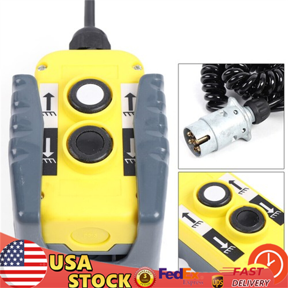 4 Wire Dump Trailer Remote Control Switch for Double-Acting Hydraulic Pumps 12V