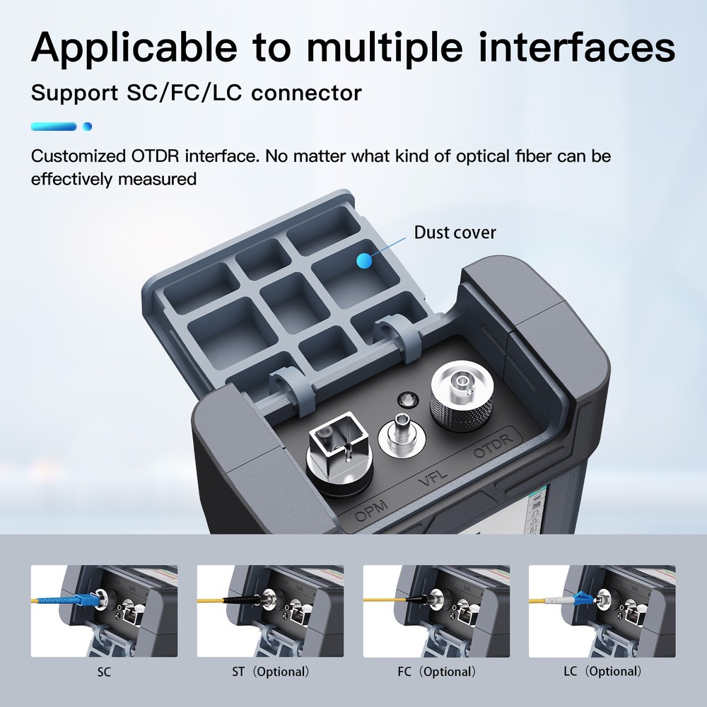 OTDR Tester OrienTek K350 SM 32/30dB 1:32 Spliters 128KM W/Link Map Function