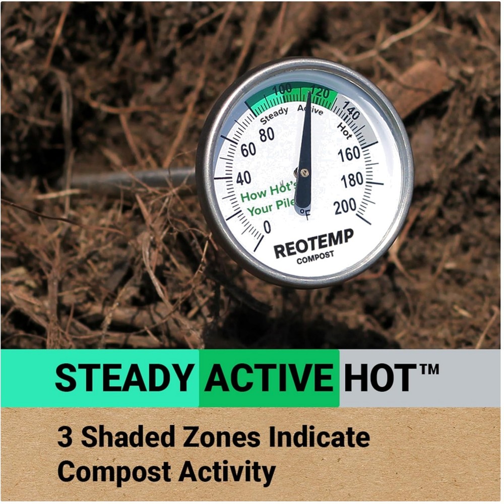 Stainless Steel Digital Compost Thermometer