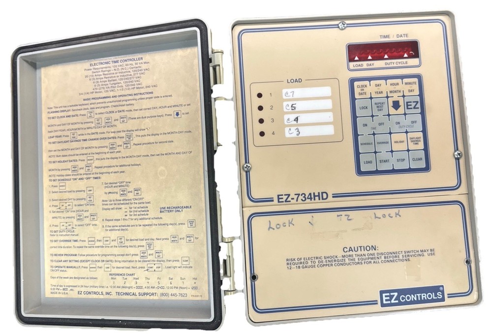 Vintage Rare Retro EZ Controls Time Timer Clock Controller 110/120v