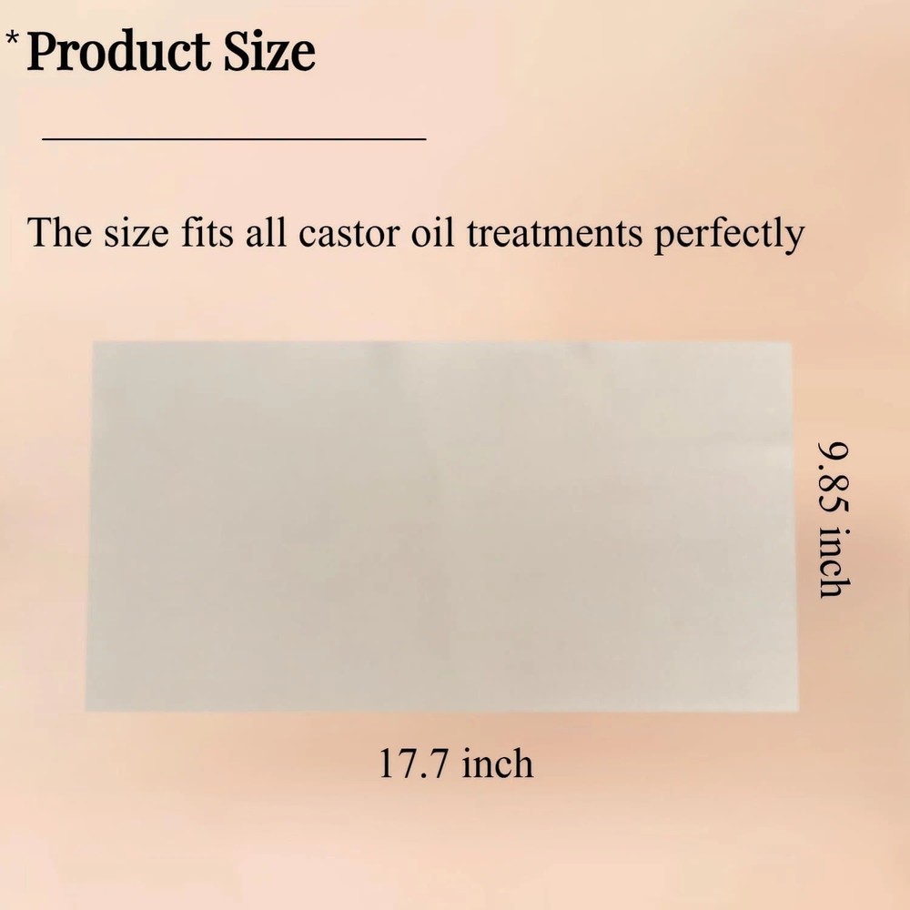 Wool Flannel for Castor Oil Pack Wrap Reusable & Highly Absorbent Compress...