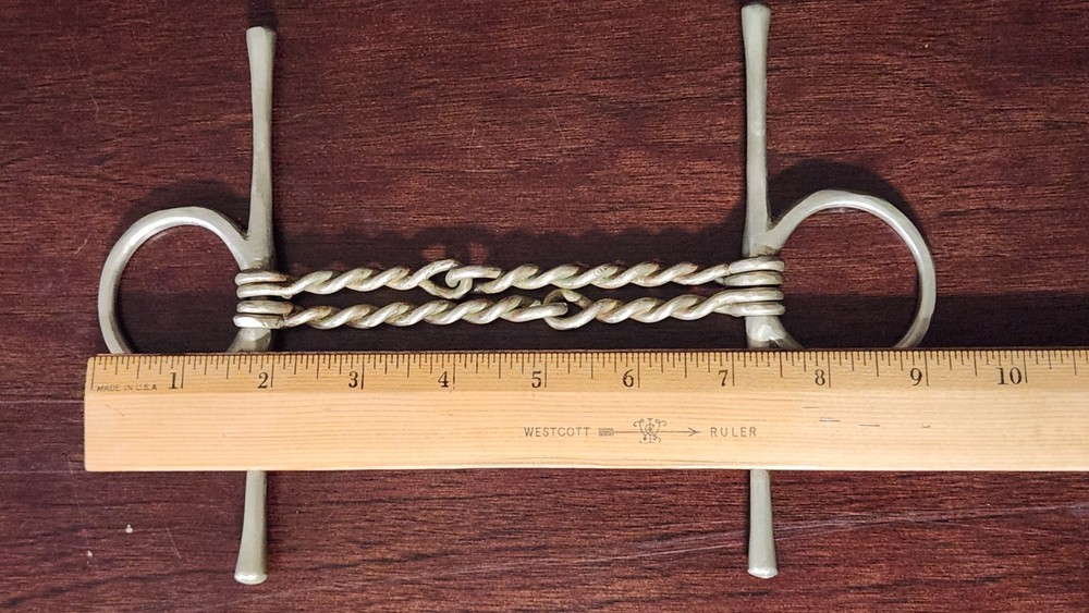 Vintage NEVER RUST Double-Twisted Wire Snaffle Bit Horse