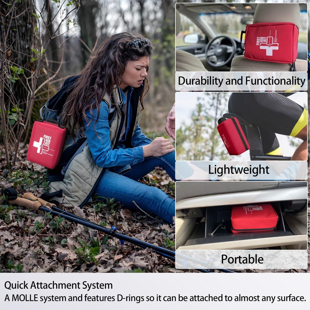 New First Aid Kits - Compact Kit with Labelled Compartments Molle System Premium