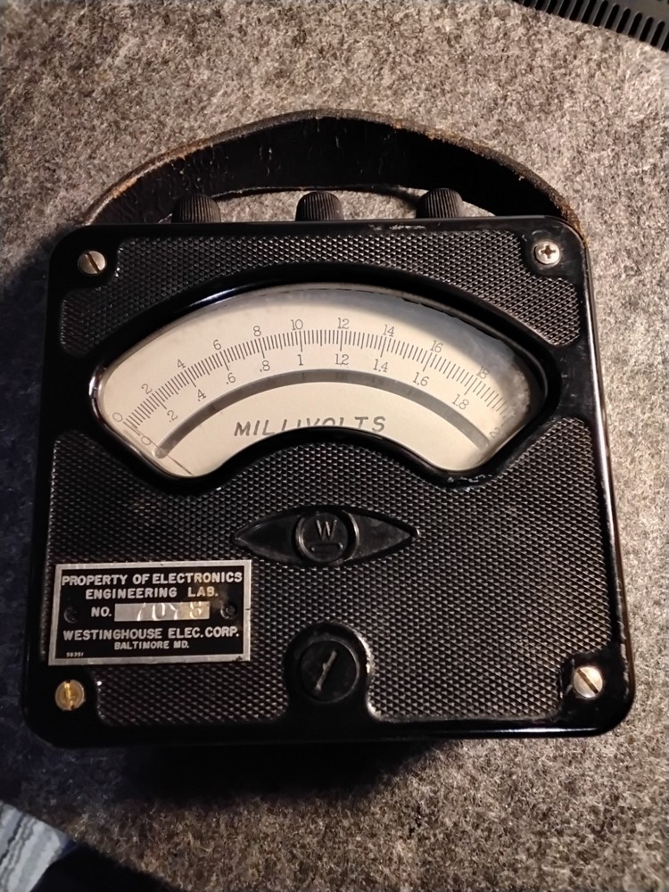 Vintage Westinghouse Portable DC Voltmeter