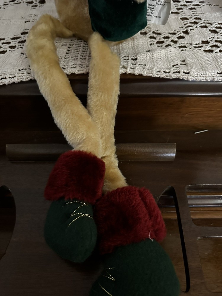 PLUSH CHRISTMAS BEAR SHELF SITTER