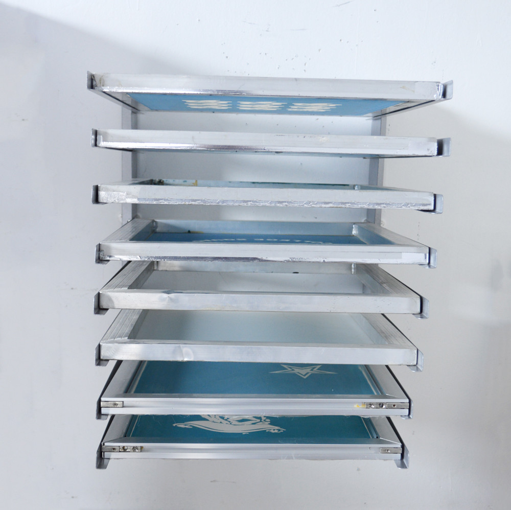 8 Layer Screen Printing Screen Frame Holder Wall Mounting Holder Storage Shelf