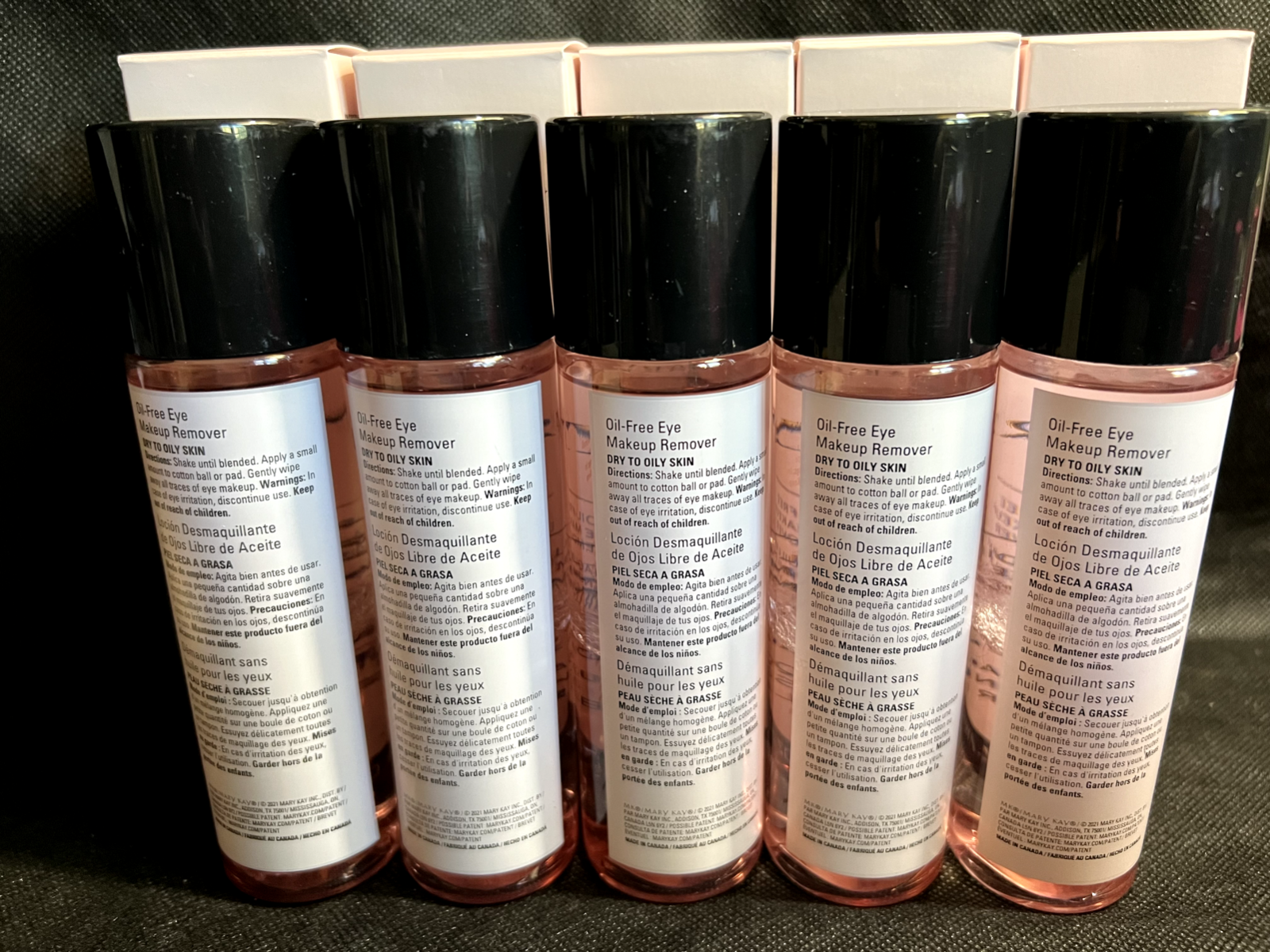 5 Mary Kay Oil-Free Eye Makeup Remover New Formula Lot Full Sizes FRESH NewInBox