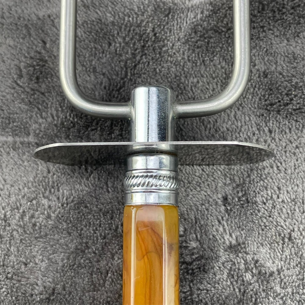 Butterscotch Bakelite Meat Fork and Bottle Opener
