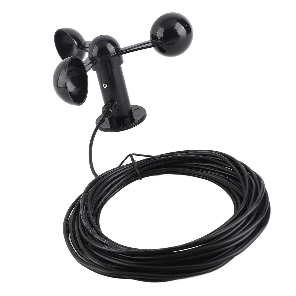 Anemometer Sensor Wind Speeds Cup With 8M Water Resistant Cable 4cm Mounting NY