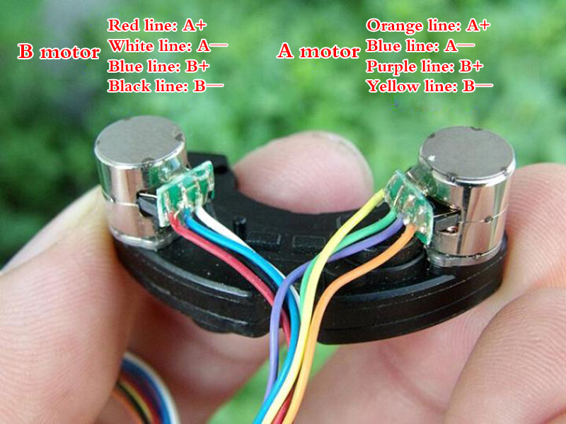 2pcs Deceleration stepper motor micro 8MM two-phase four-wire stepper motor