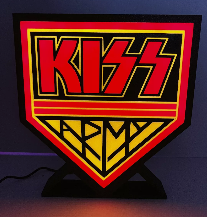 Kiss Army LED Lightbox with USB Powered Light Box Wall Mount or Stand
