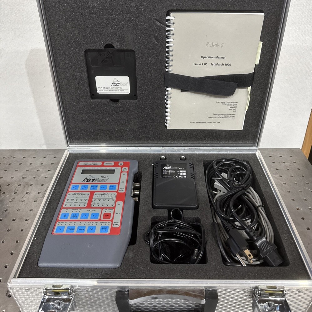 PrismSound DSA-1 Digital Audio Interface AES/EBU Signal Analyzer Generator