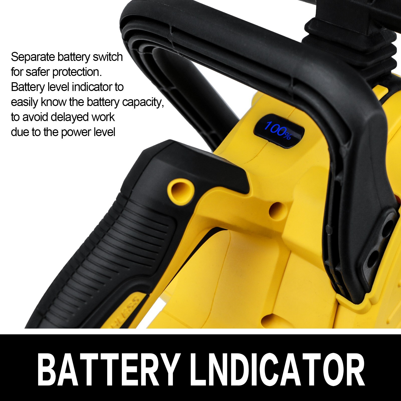 Fit DEWALT 20V MAX Battery Brushless 12 in. Compact Cordless Chainsaw w/2 chains