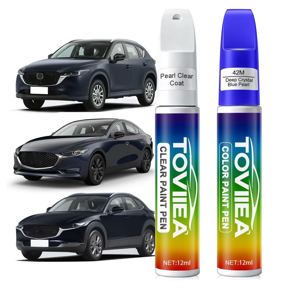 Deep Crystal Blue Pearl Touch Up Paint & Scratch Remover Kit  2 PCS Set