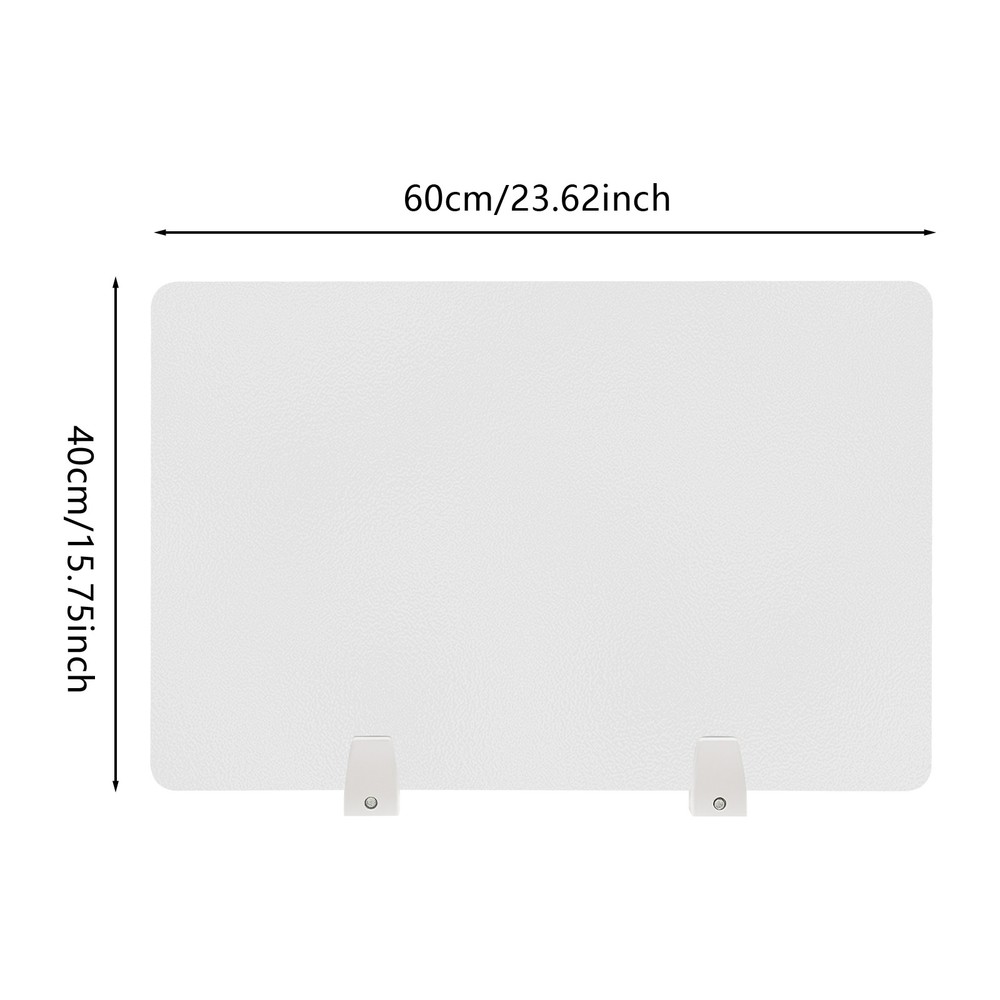 4 PCS Desk Divider Privacy Screen Panel with Clamps Acrylic Office Partition