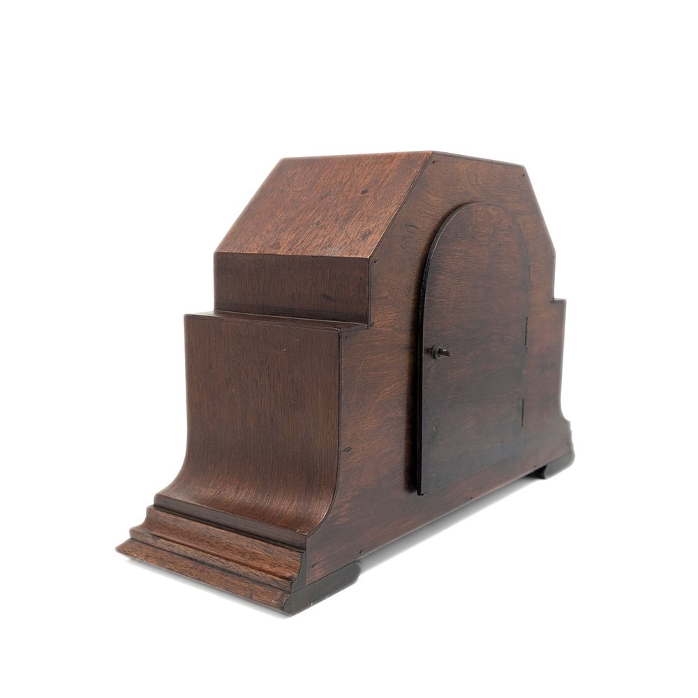 Antique Inlaid Quartz Mantel Clock