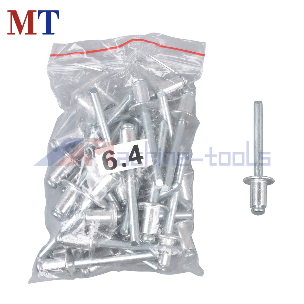 Pop Rivet Gun Kit 1/4" Multi-purpose 210Pcs Blind Rivets 13" Hand Riveter Tool