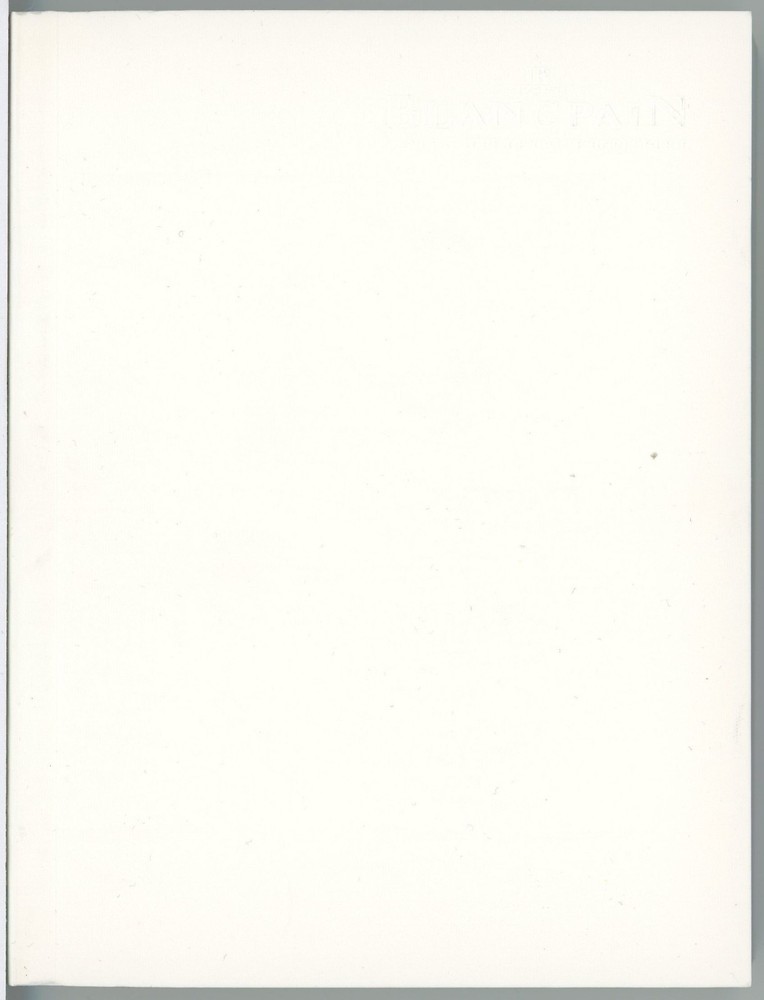 Blancpain Instruction Manual For All Models 2008