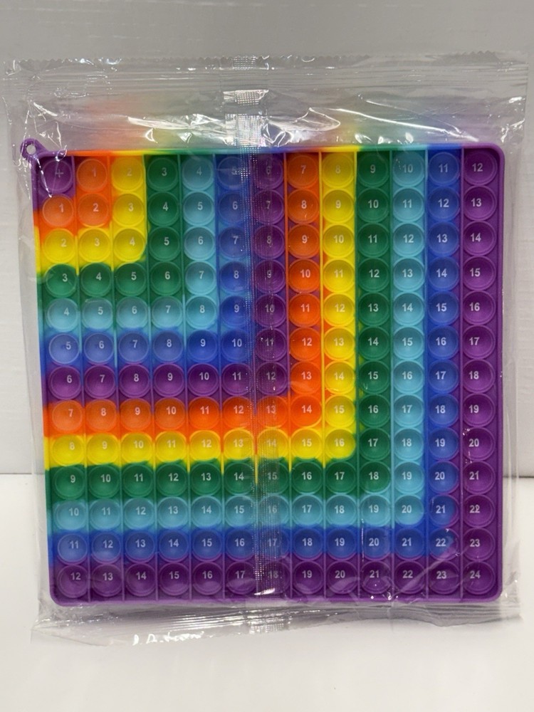 Multiplication Push Bubble Number Game Fidget Math Games Times Table Teaching