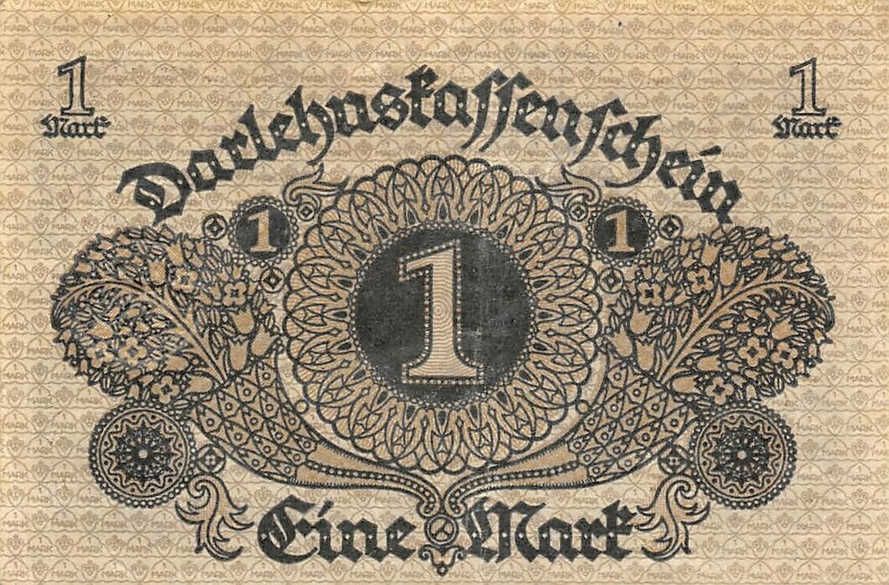 Germany 1 Mark 1.3.1920 Circulated Banknote Q6