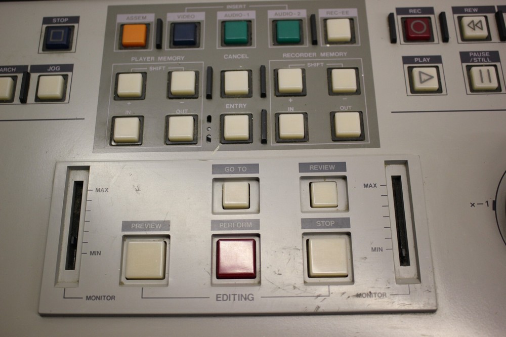 JVC RM-G810U EDITING CONTROL UNIT PARALLEL EDITING CONTROLLER UNTESTED