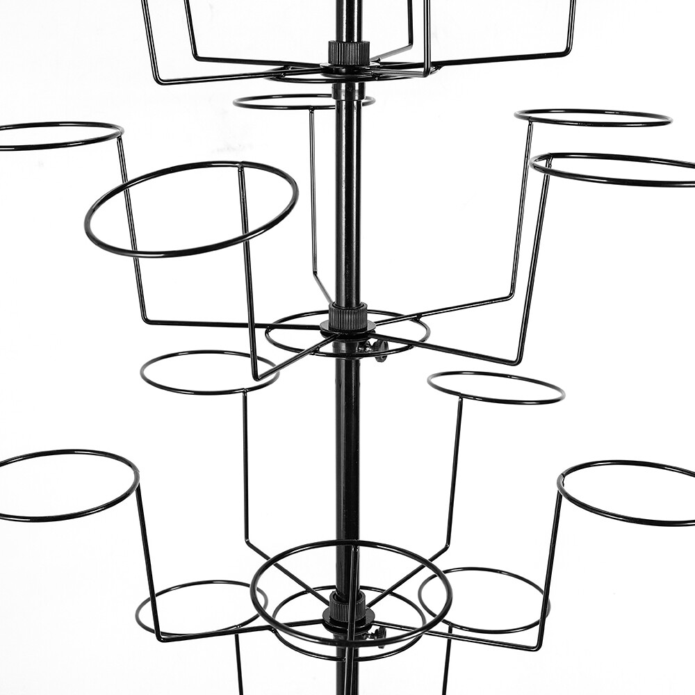 Hat& Cap Display Rack 7 Tiers Retail Hat Cap Rack Rotating Spinner Stand New
