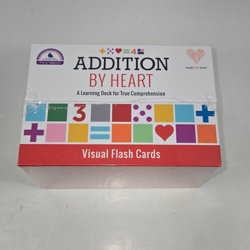 Math for Love Addition By Heart Visual Flash Cards Learning Deck New Sealed