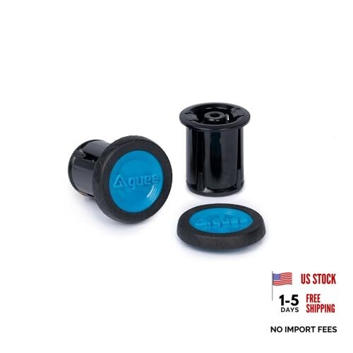Premium End-Plug for Road & Flat Handlebars – Stylish PC+TPR Bar End Blue