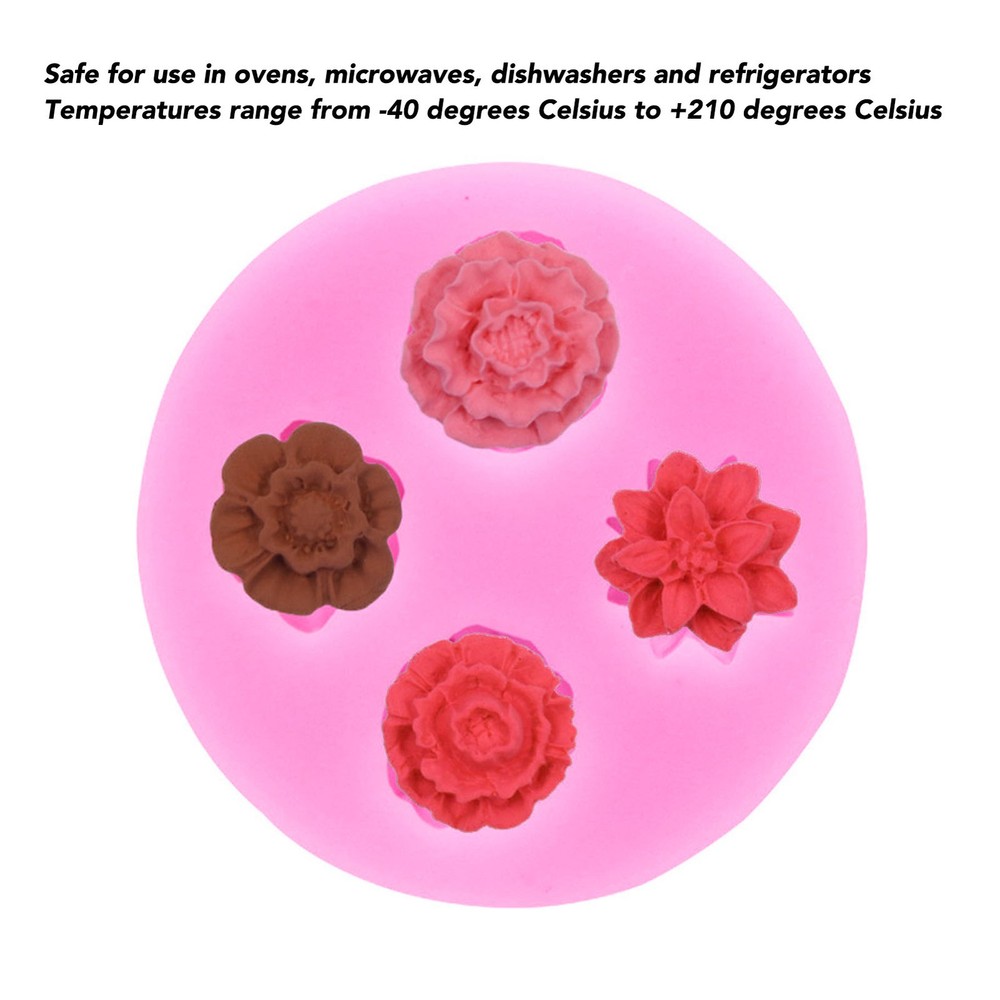 Rose Flower Silicone Mold Cake Decorating