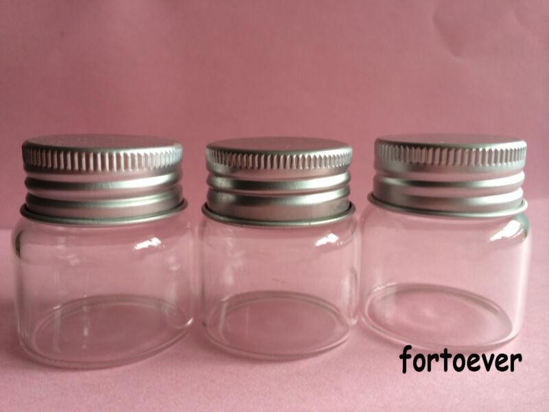 20ml Clear Glass Bottles with Aluminium cap  Empty Sample Vials 5pcs