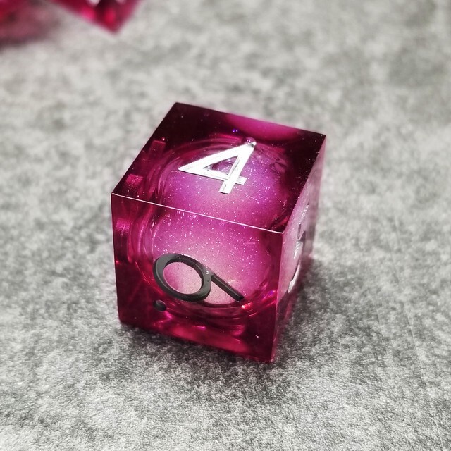 Sage's Vesper Souls Liquid Core Sharp Edge Resin Dice Set