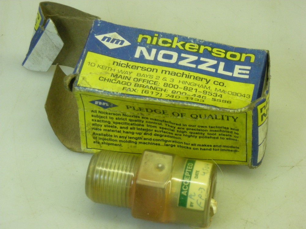 DME Nickerson Machinery Injection Molding Removable Tip Nozzle FP3-A