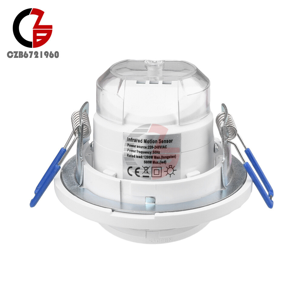AC220-240V PIR Motion Sensor Detection Embedded Rotary Sensor 360° Motion Sensor