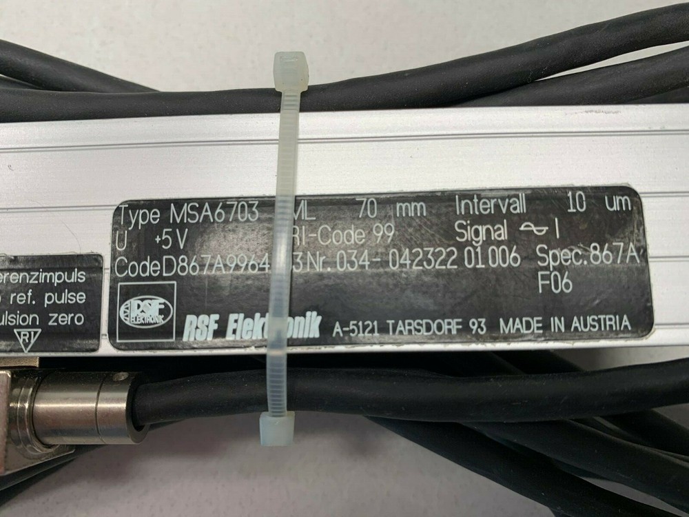 RSF Elektronik MSA6703 Linear Encoder Scale 70 mm Travel CNC RSF