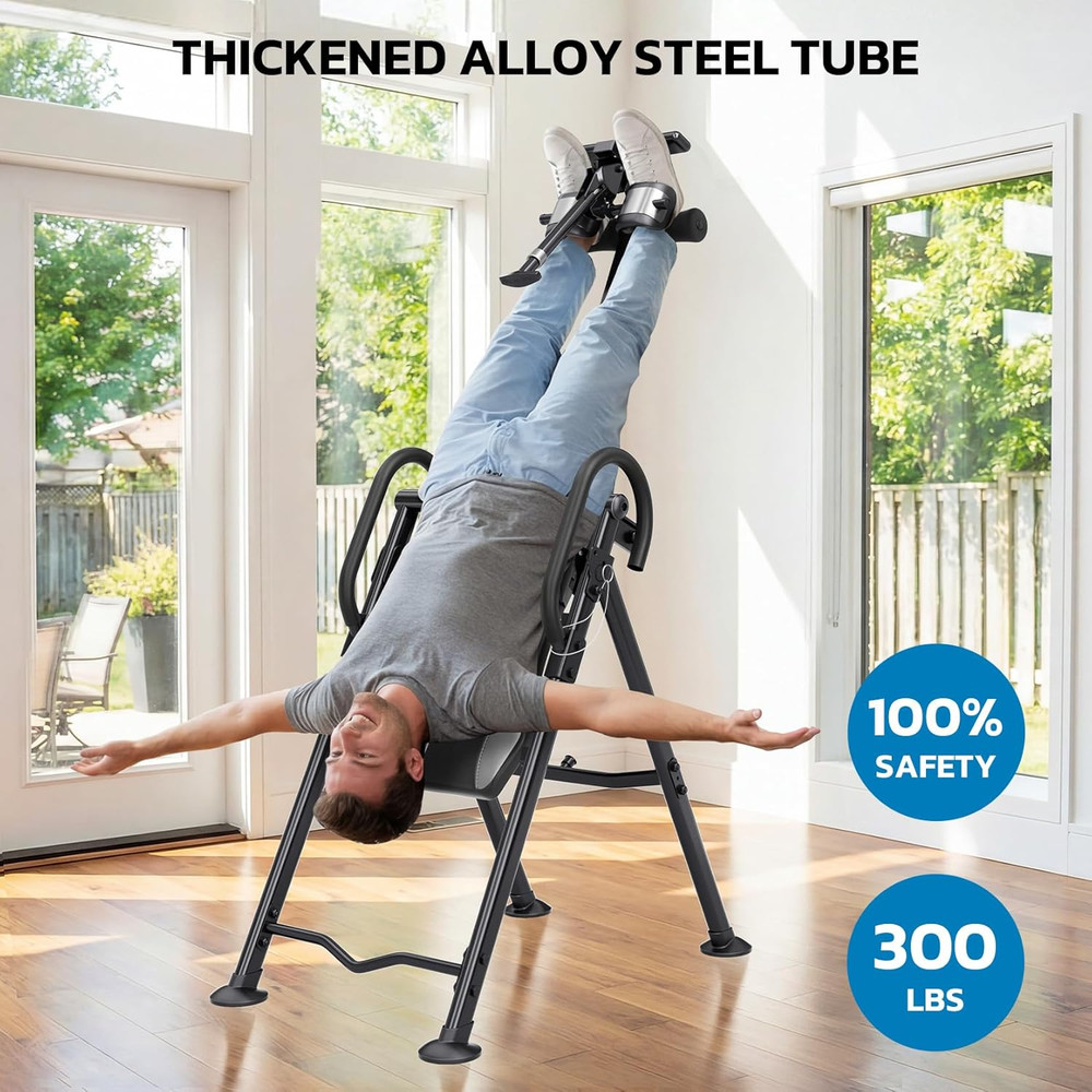 YOLEO Gravity Inversion Table for Back Pain Relief 2026 New Inversion Table W/Lu