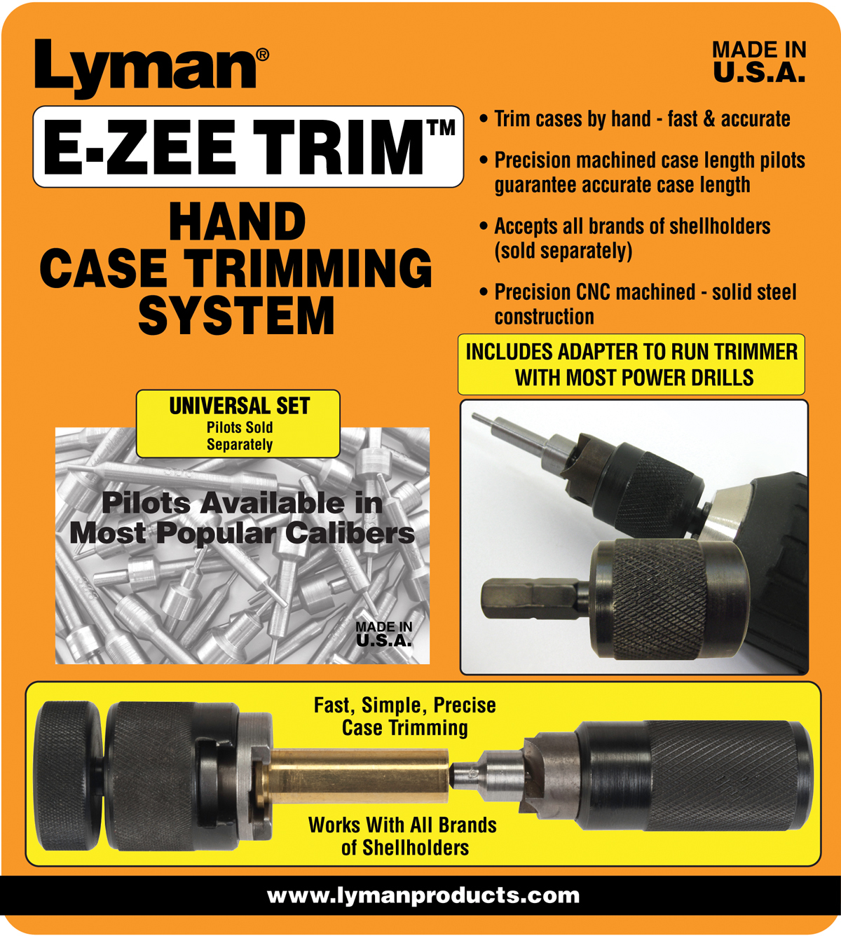 Lyman® E-ZEE TRIM™ Hand Case Trimming System or Related Accessory