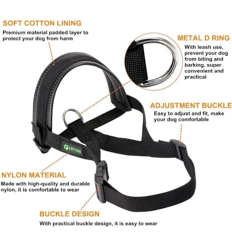 Dog Muzzle for Small Dog Prevent Biting, Barking and Chewing Adjustable Loop